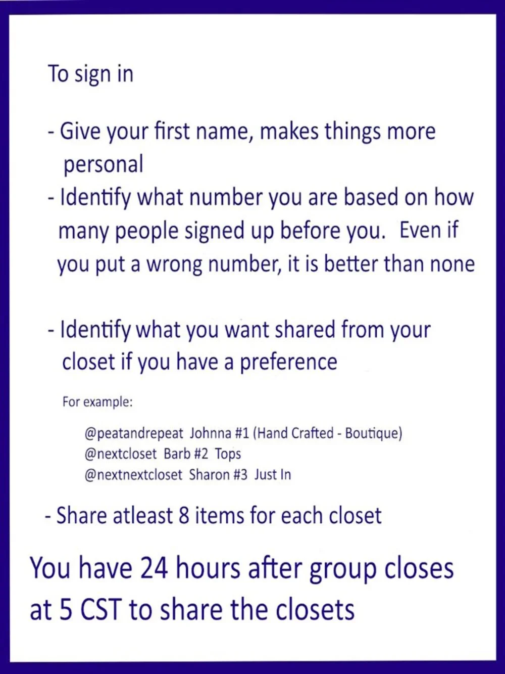 Sunday 4-19-26 Anything Goes Share Group - Part One Sign In Page - Picture 6 of 12